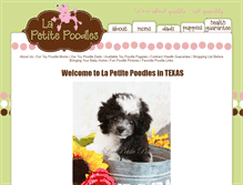 Tablet Screenshot of lapetitepoodles.com